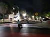 A person on a dirt bike, who taunted onlookers, drove through the freshly repainted Progress Pride mural in St. Pete's Grand Central District Thursday night. 