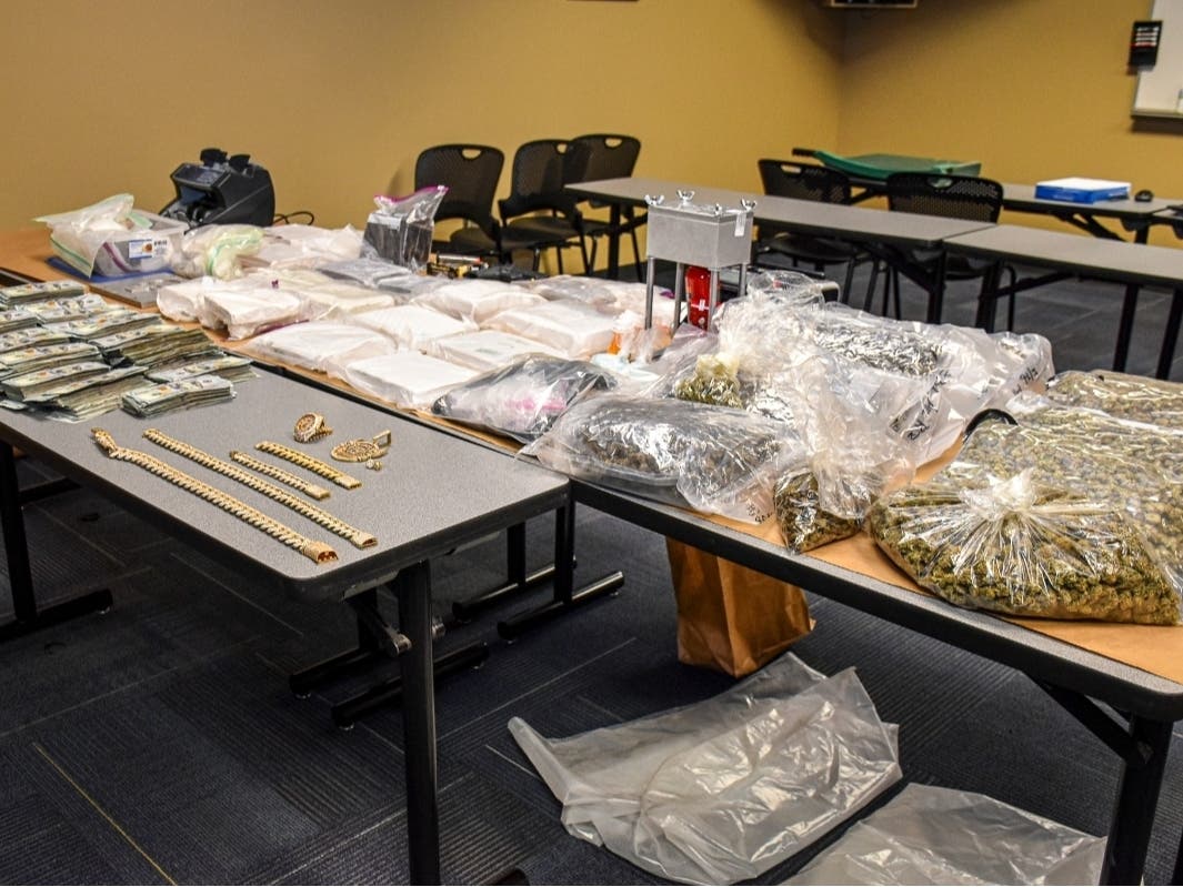 10.7 kilos of fentanyl, 10.6 kilos of powder cocaine and other drugs were seized following a months-long investigation, St. Pete police said.