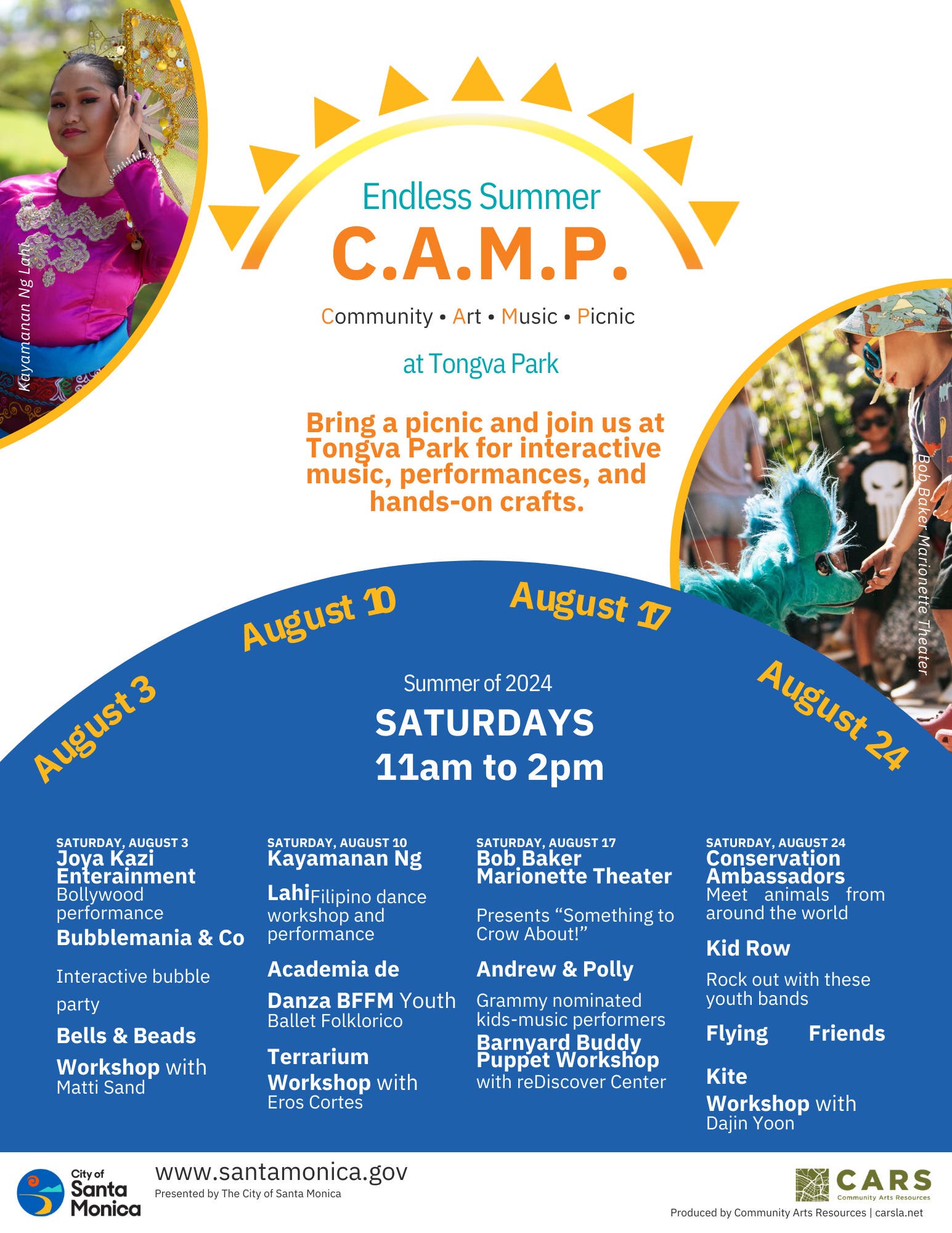 Endless Summer C.A.M.P. (Community | Art | Music | Picnic) Series at Tongva Park