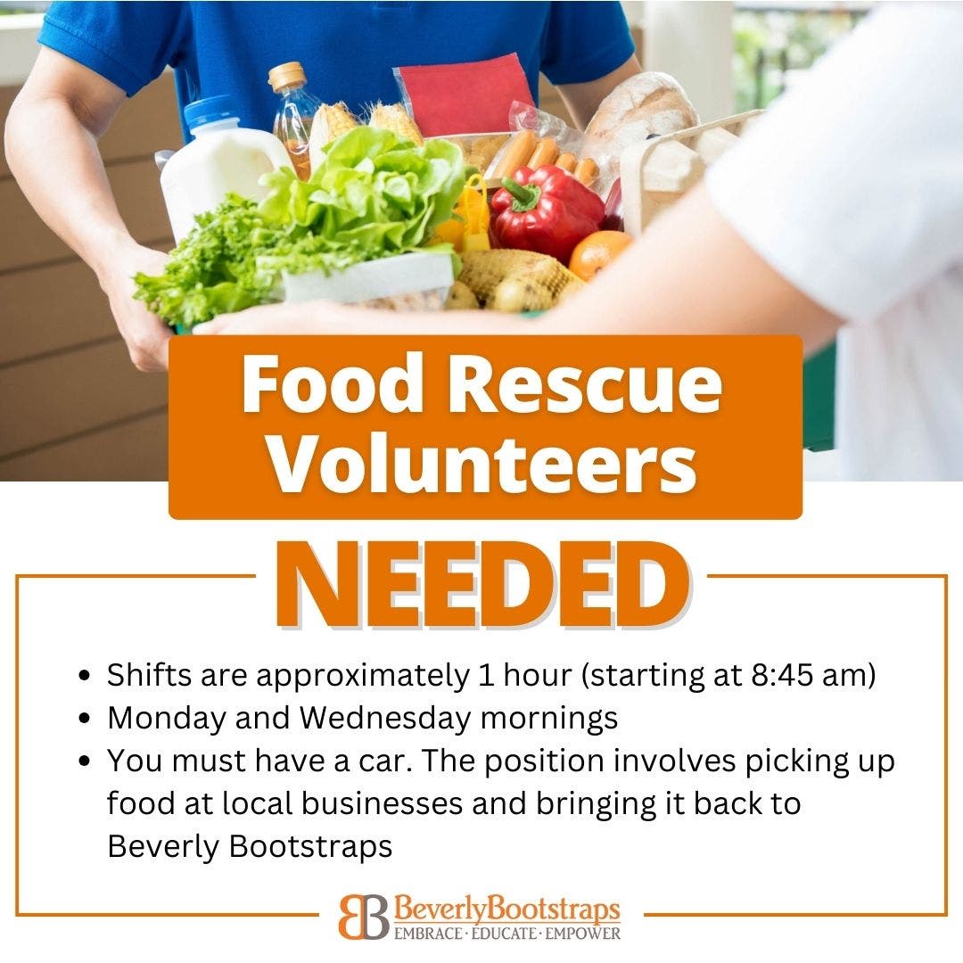 We are looking for Food Rescue Volunteers!