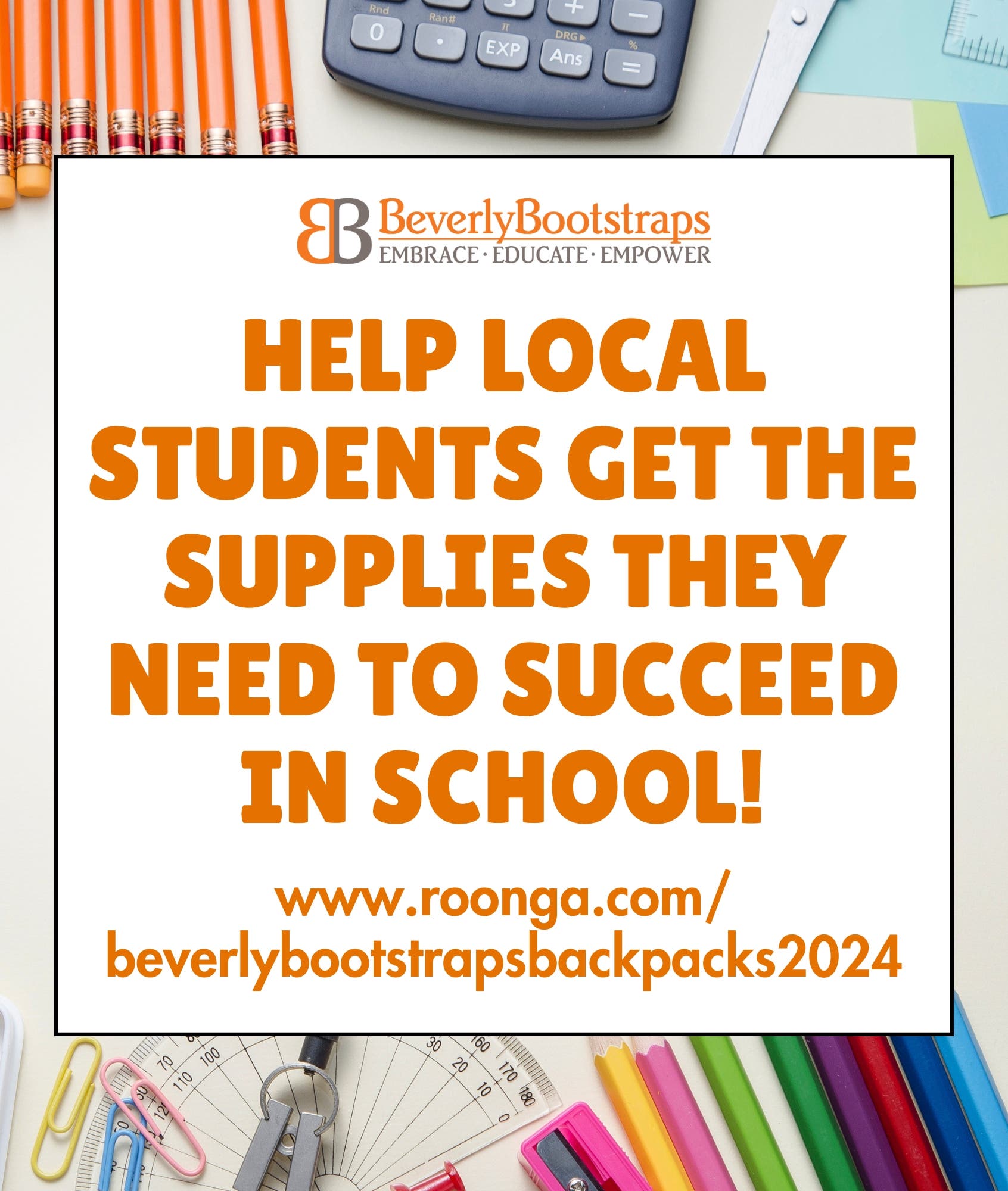 Help provide new backpacks and school supplies to local children in need!