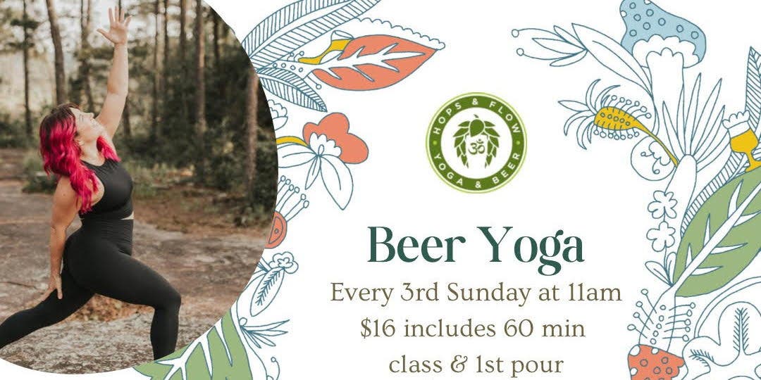 Brewery Yoga with Hops & Flow at Elsewhere Brewing West Midtown!