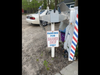 The barber shop's Tie Fighter mailbox.