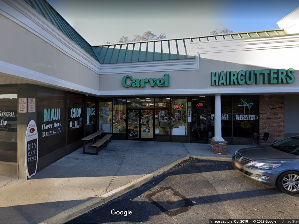 A clerk at Carvel on Route 25A in Rocky Point was robbed at knifepoint on Monday night, Suffolk police said.