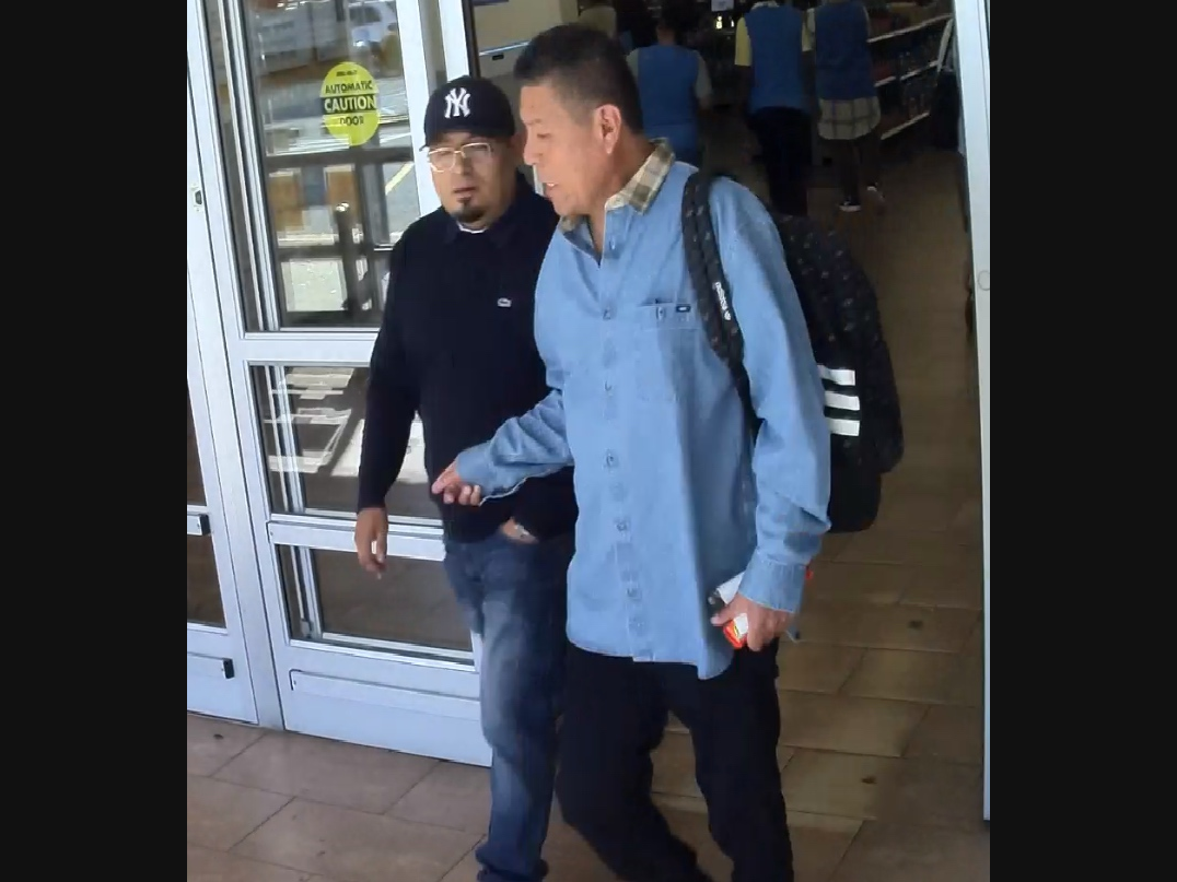 Two men used stolen credit cards to make purchases at Walmart at Centereach Mall last September, Suffolk police said Tuesday.