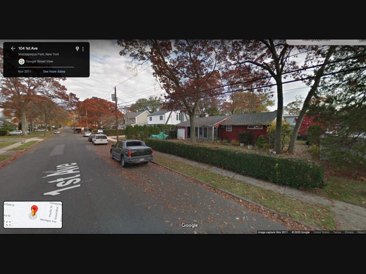 A Chevrolet Avalanche parked in front of the Massapequa Park home of Rex Heuermann in a Google image.