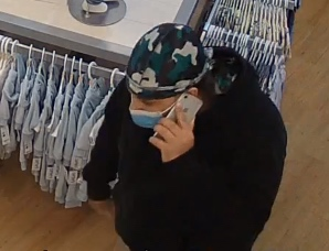 Suffolk police are seeking the public’s help in identifying and locating the suspect they say stole $1,000 worth of clothes from Carter’s in Centereach on April 19.