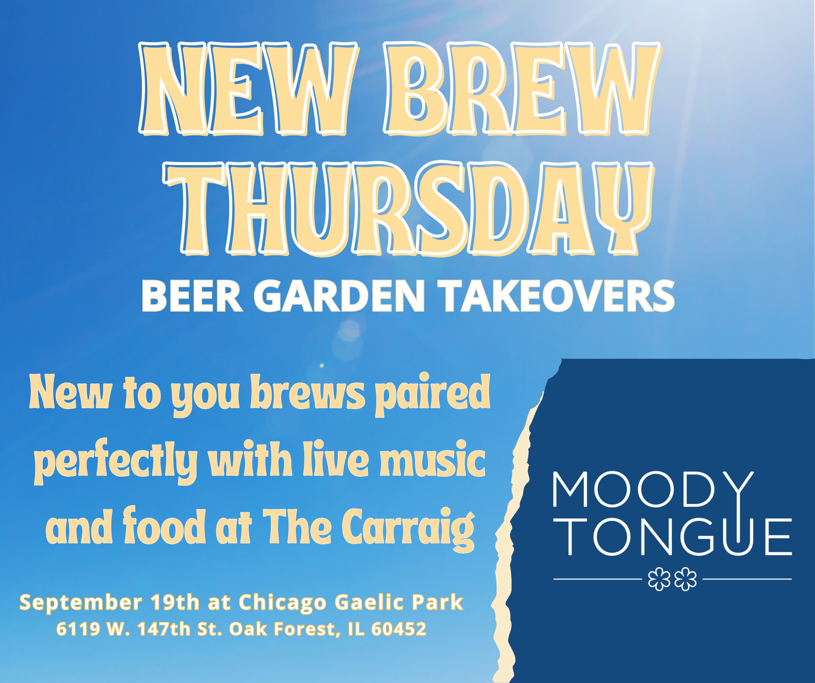 New Brew Thursday - Moody Tongue Brewing Co.