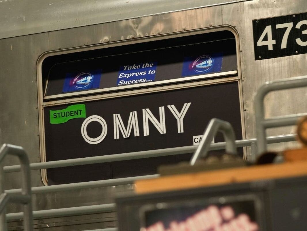 Mayor Eric Adams and MTA CEO Janno Lieber announced at Transit Tech Career and Technical Education High School in Brooklyn free student OMNY cards, July 25, 2024.