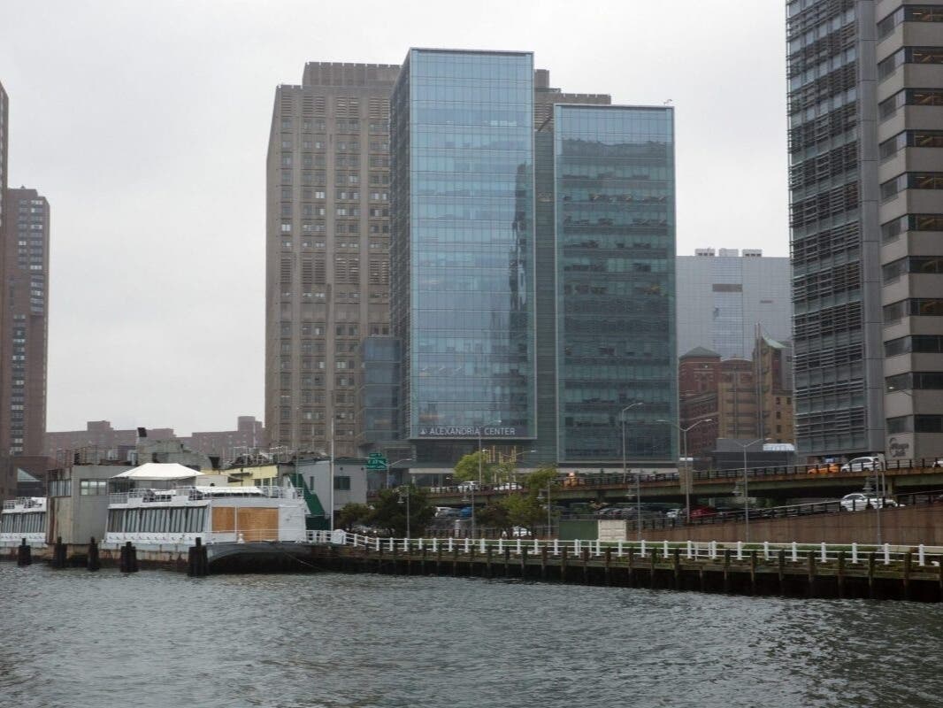 The Alexandria Center for Life Science sits near the East River, Aug. 8, 2024.