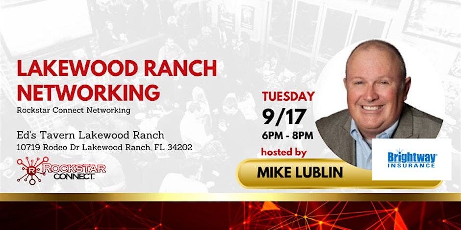 Free Lakewood Ranch Rockstar Connect Networking Event (September, Florida)