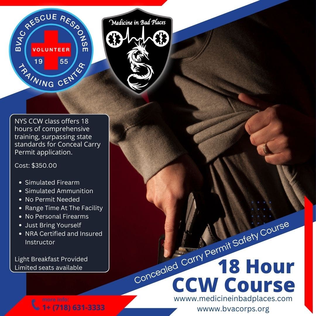 18 Hour NYS Concealed Carry Firearm Safety 2 Day Course