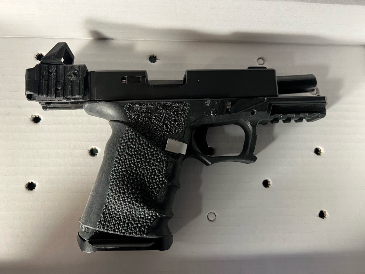 Police say this "ghost gun" was in the hands of a repeat felon. 