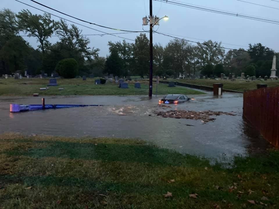 Many roads were flooded in Hazlet due to stormwater