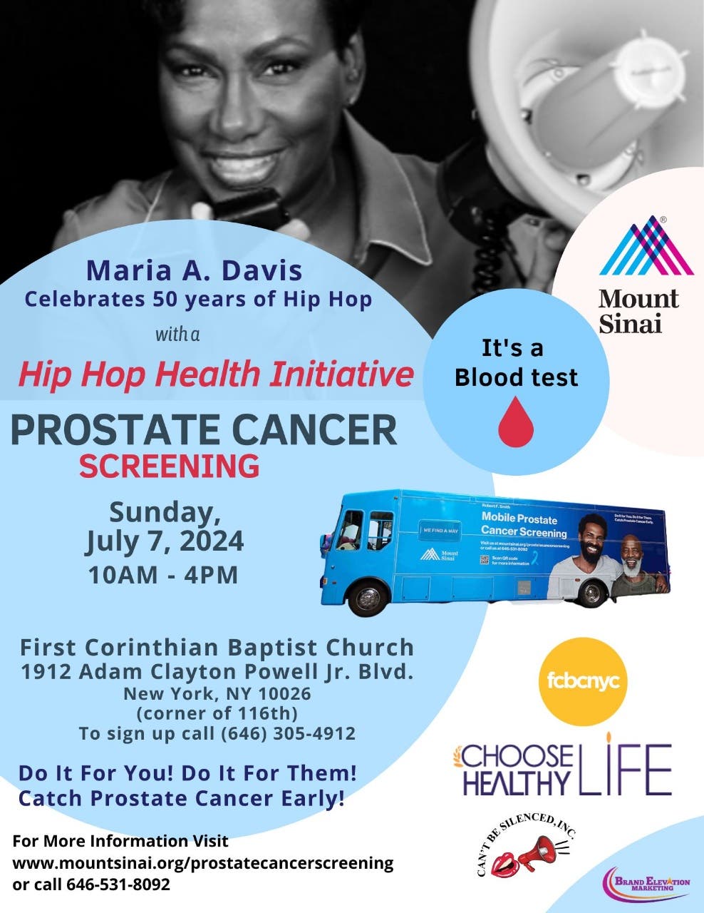 Robert F. Smith Mt. Siani Prostate Cancer Mobile Bus