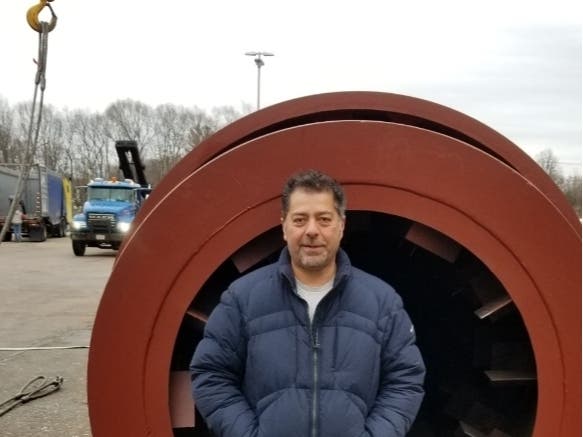 MedRecycler CEO Nicholas Campanella at MedRecycler's proposed facility. 