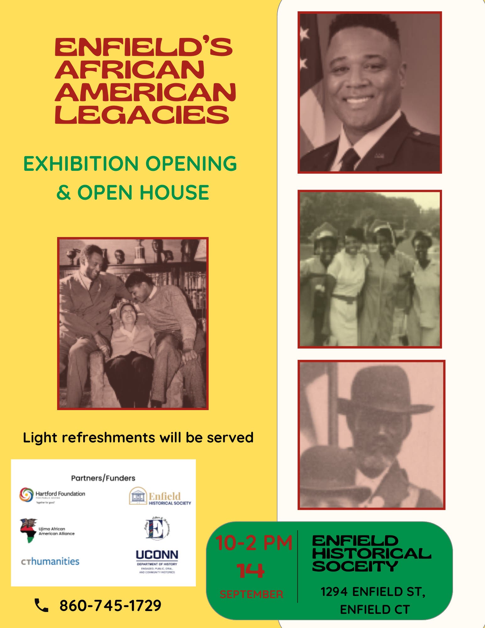 Enfield’s African American Legacies Exhibition Opening & Open House