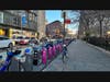 CitiBike Bike Share System In New York City's Greenwich Village.