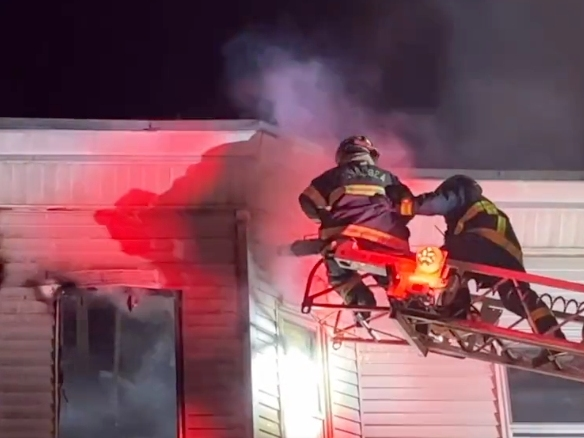 Crews Battle Fire At Chelsea Apartment Building During Intense Heat