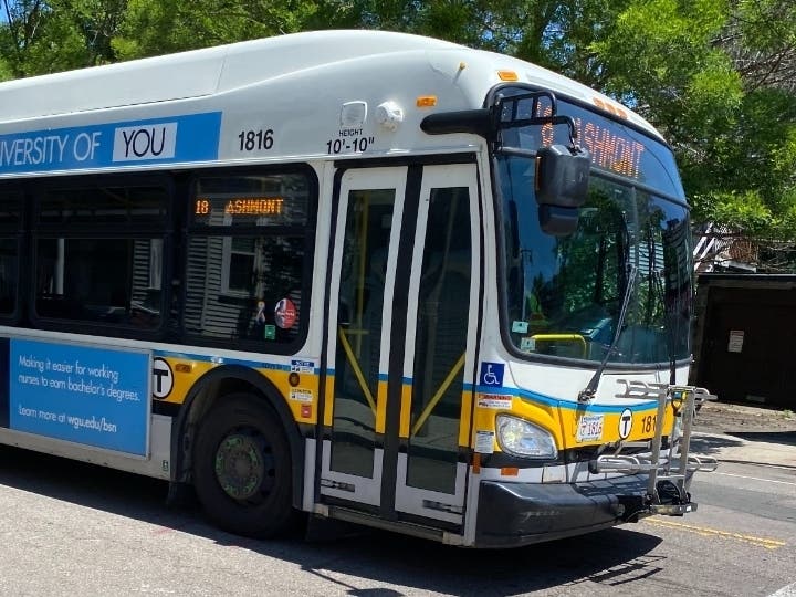 Two Employees Hospitalized After Back Of MBTA Shuttle Bus Catches Fire