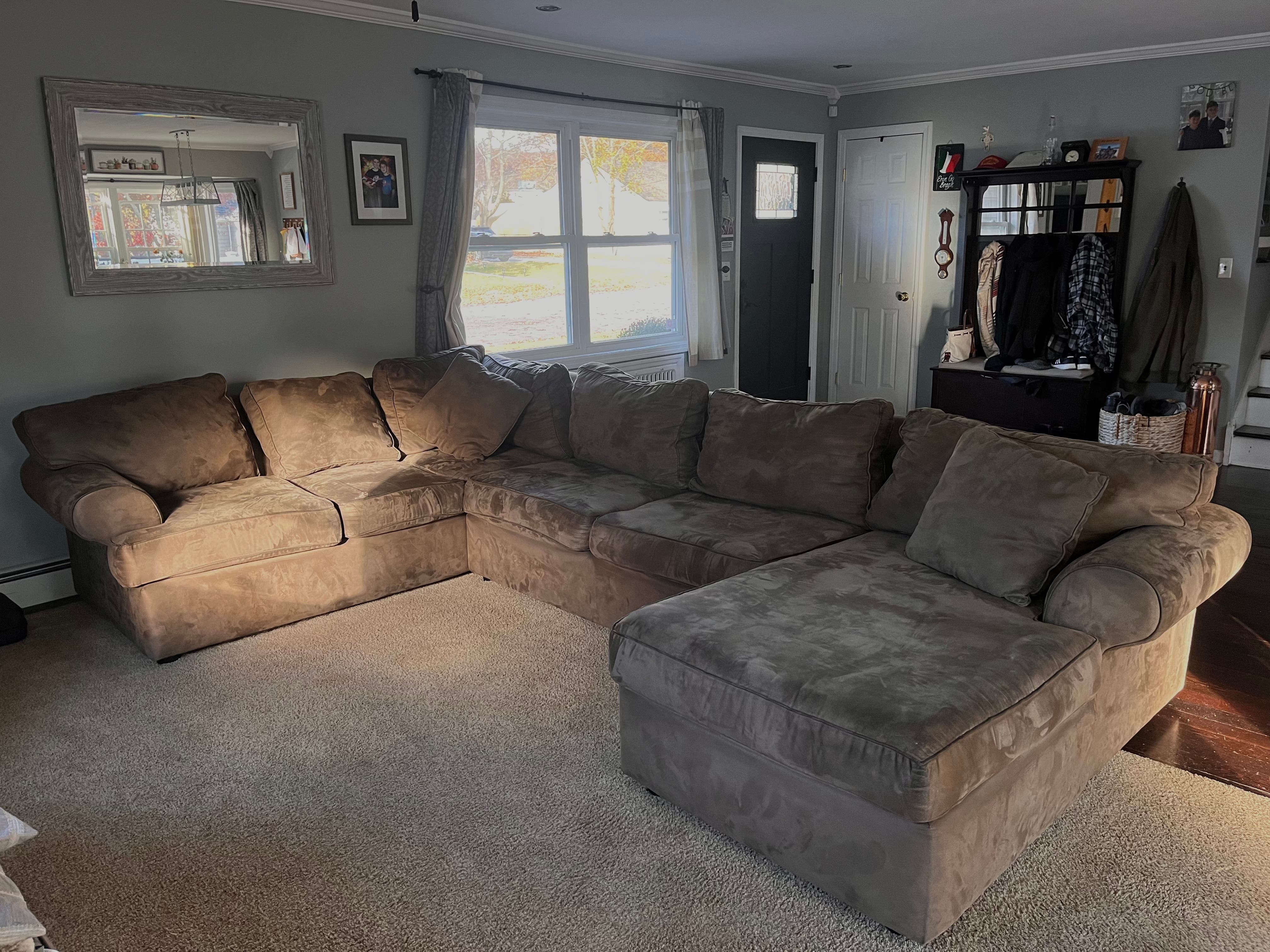 Sectional with Matching Storage Ottoman 