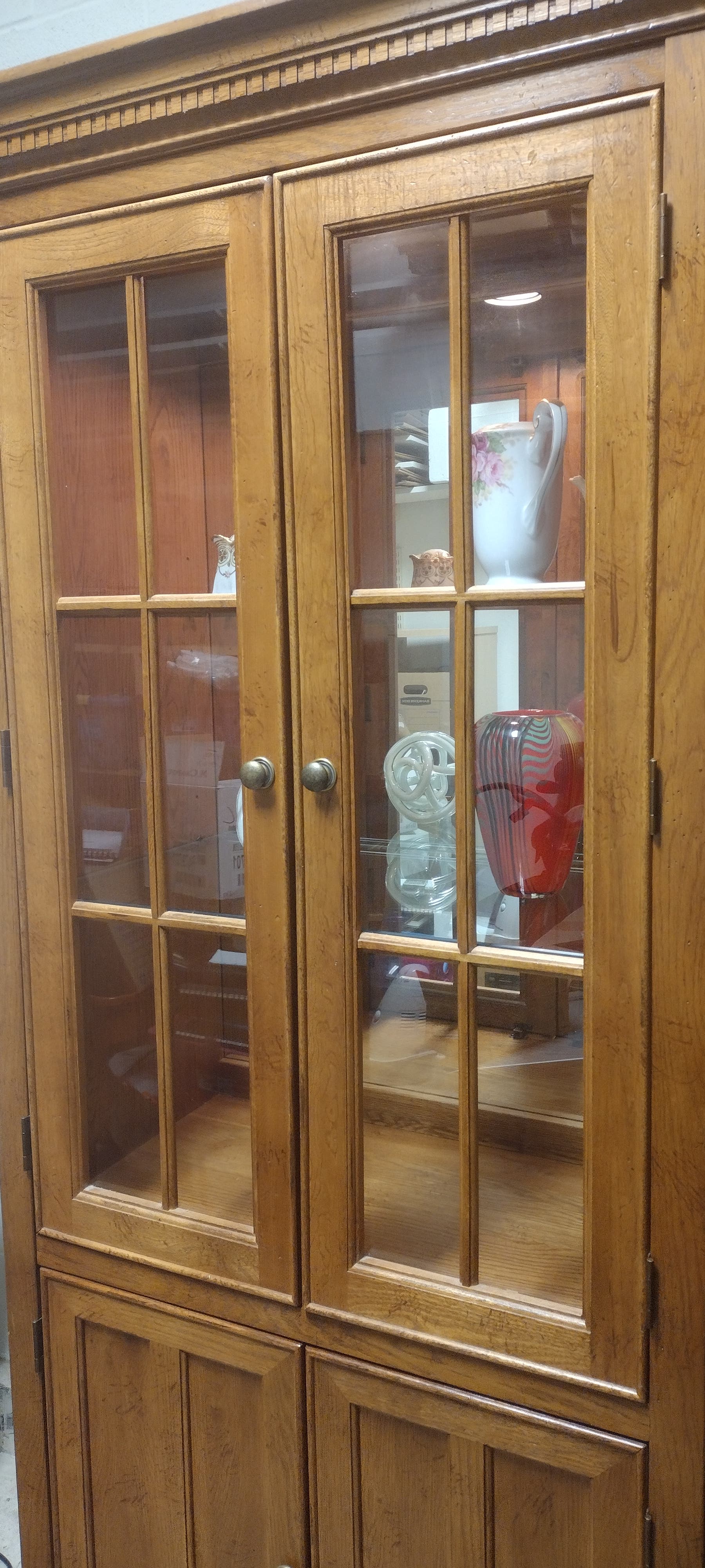 China Cabinet; matching bookcase