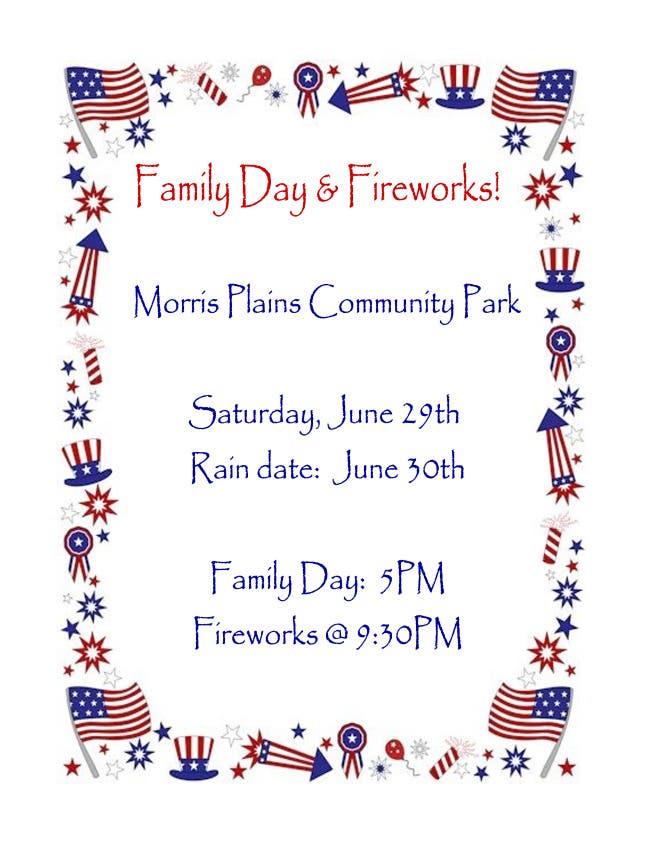 Family Day And Fireworks!