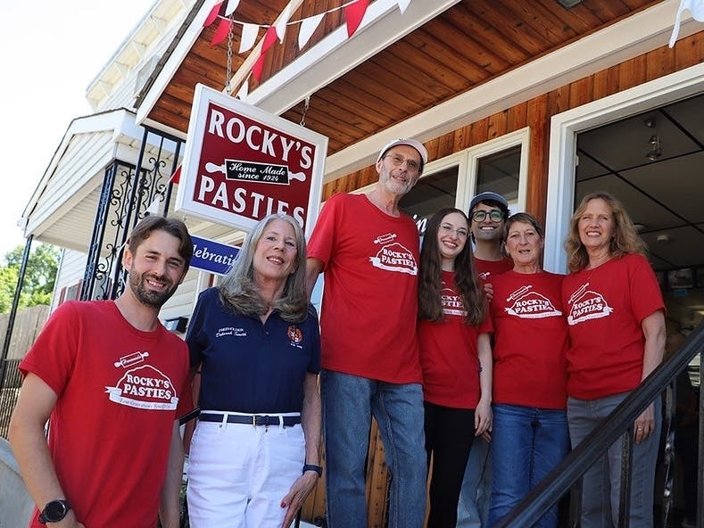 Wharton's oldest family business, Rocky's Pasties, was honored by Morris County Commissioner Deborah Smith and many other dignitaries as they celebrate 100 years in business.