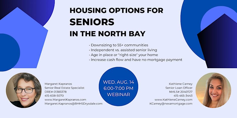 Housing Options for SENIORS in the North Bay