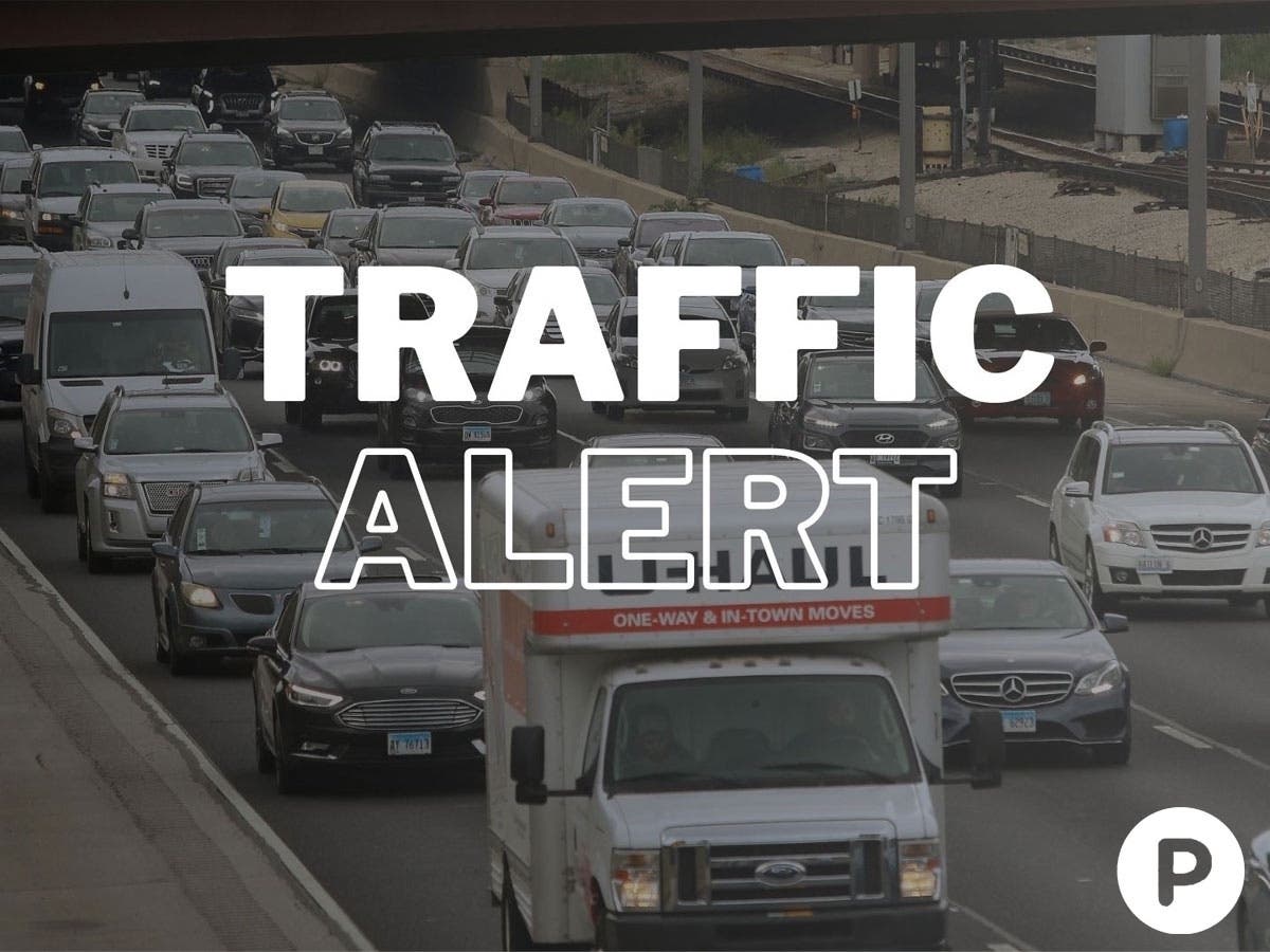 Part of Interstate 96 in Oakland County is closed Friday morning due to power lines on the freeway, according to road officials.