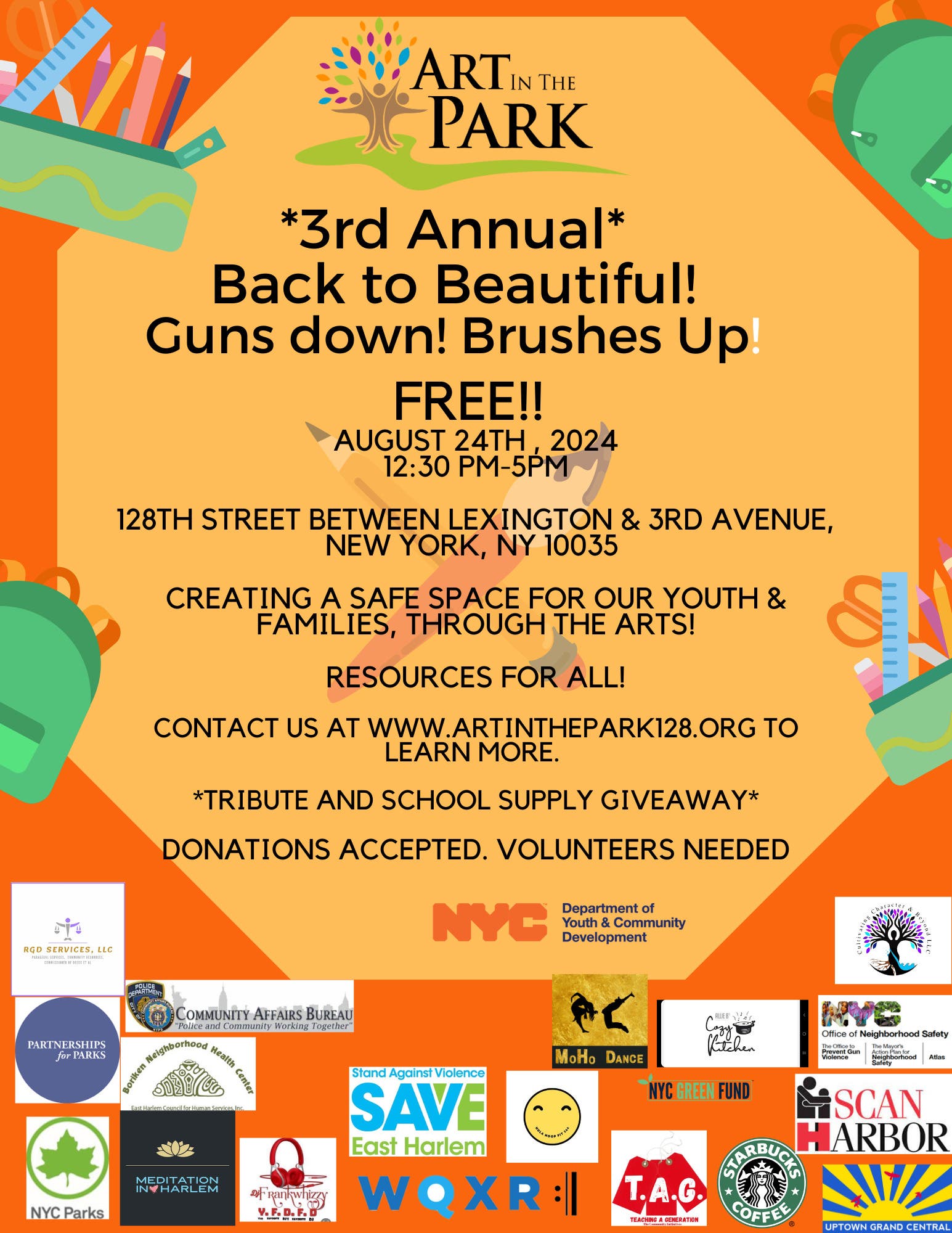 3rd annual Back to Beautiful Guns Down Brushes Up