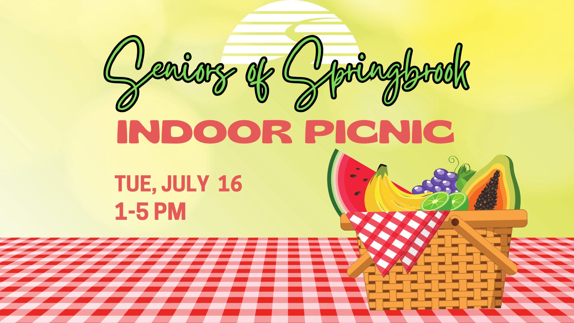 Seniors 55+ Indoor Picnic