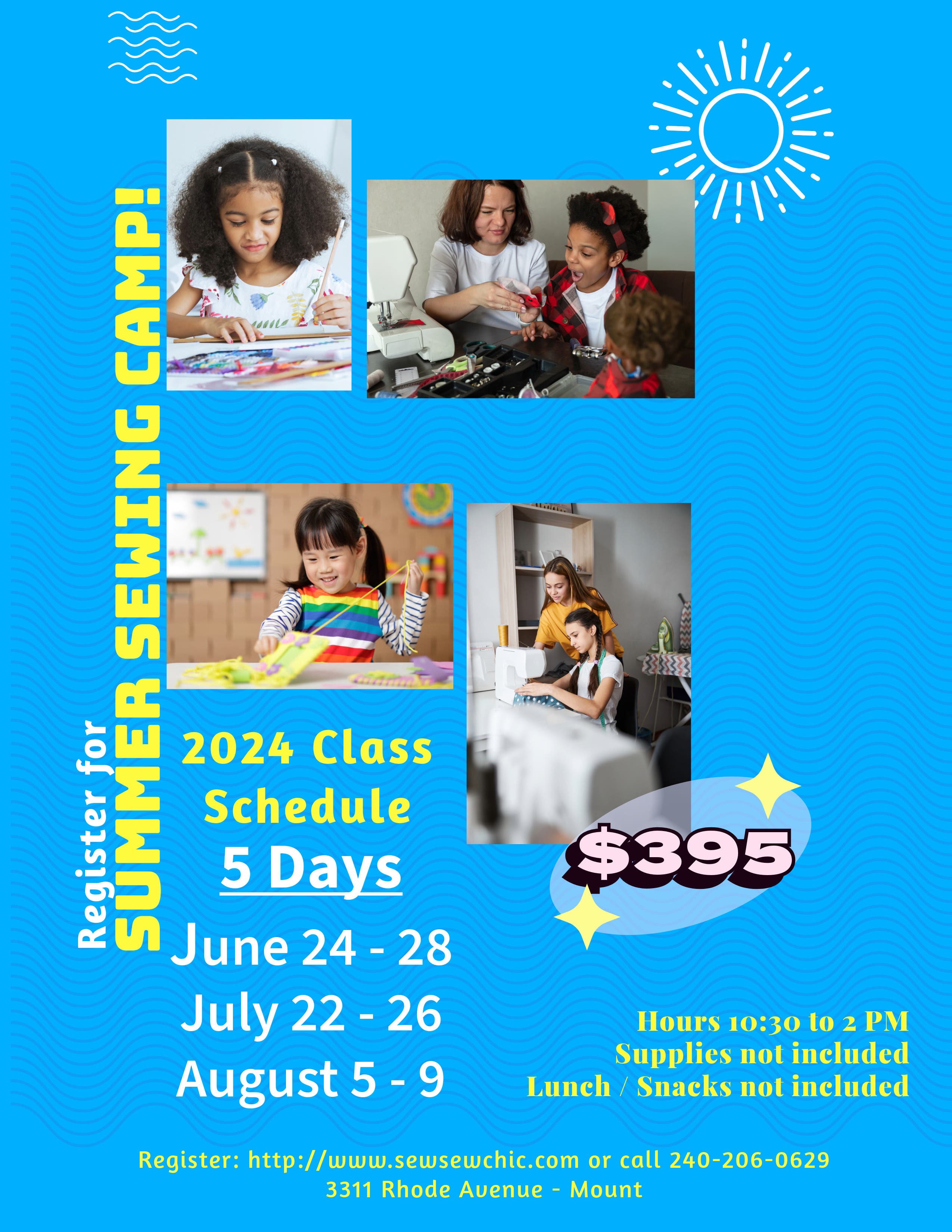 Sewing Summer Camp 2024!