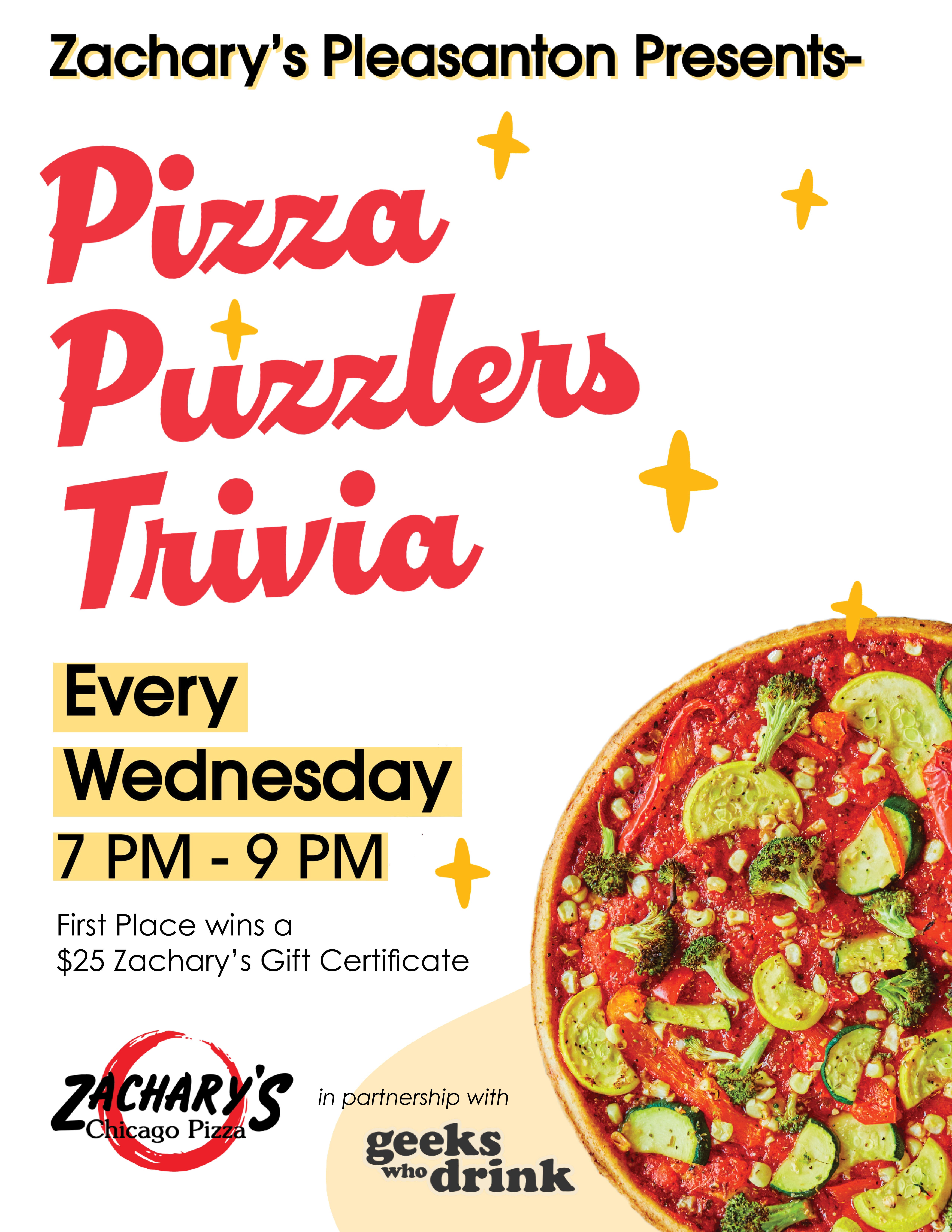 Pizza Puzzlers Trivia