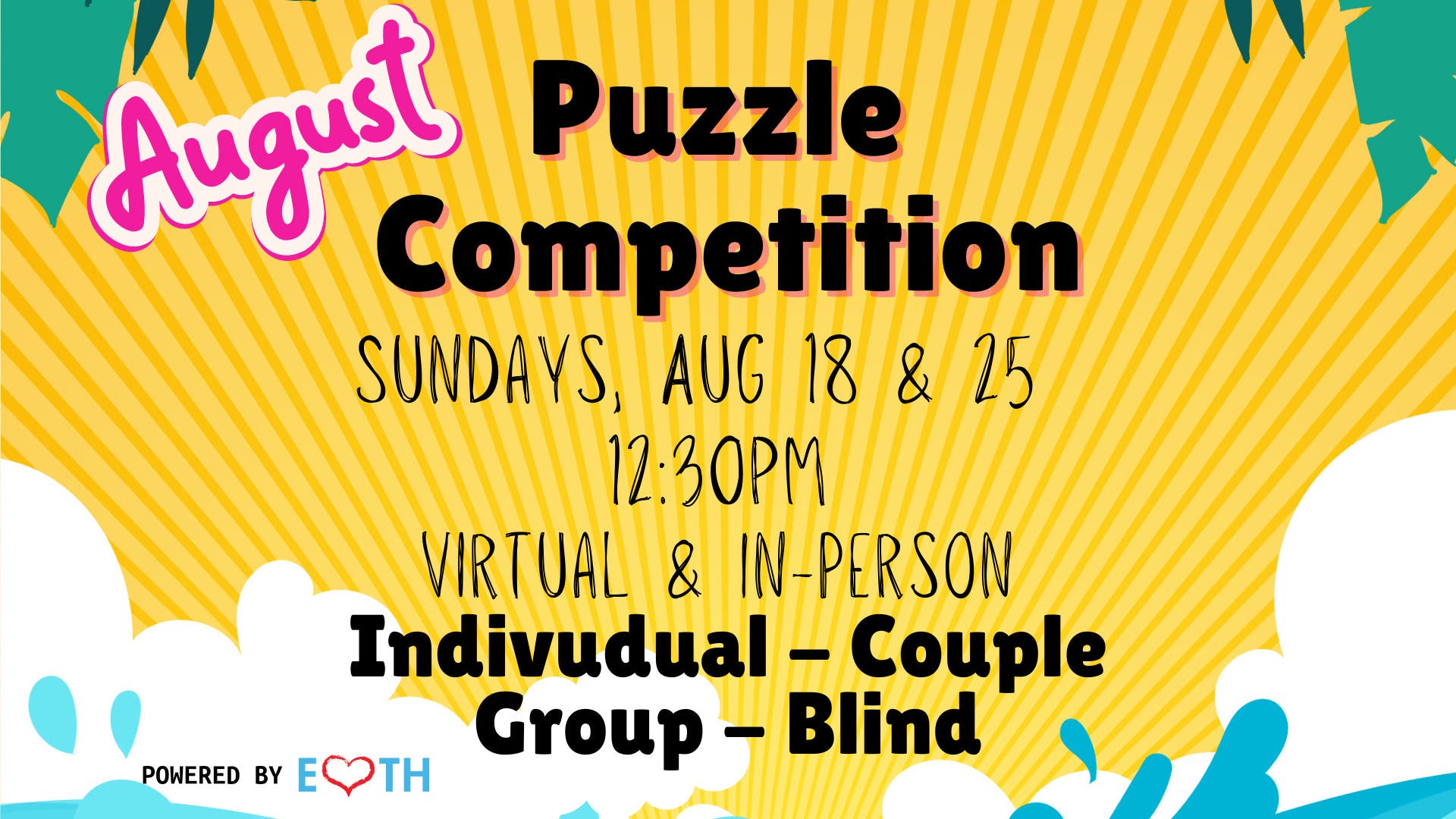 August Puzzle Competitions & Exchange