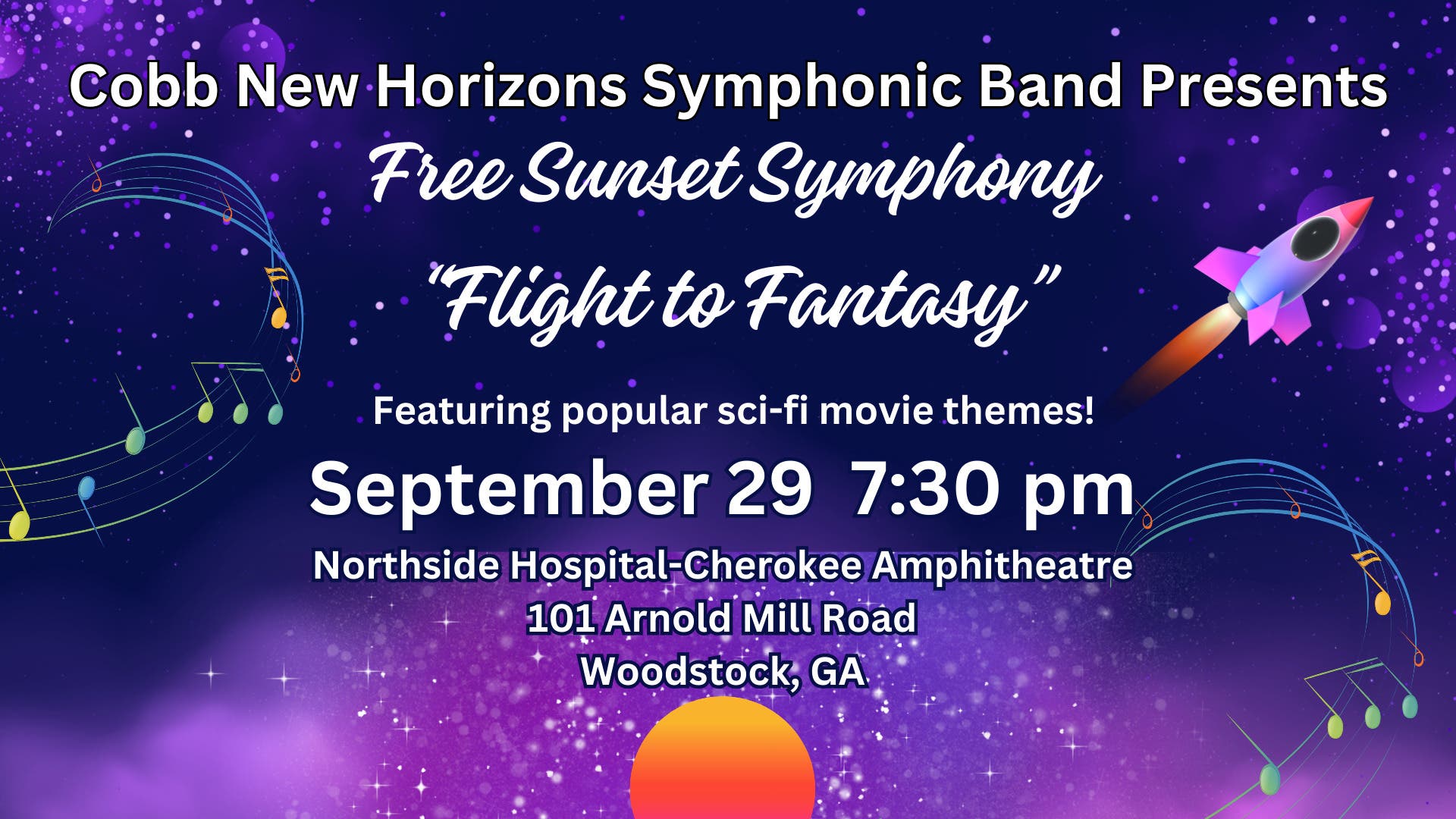 Cobb New Horizons Band presents Free Sunset Symphony 