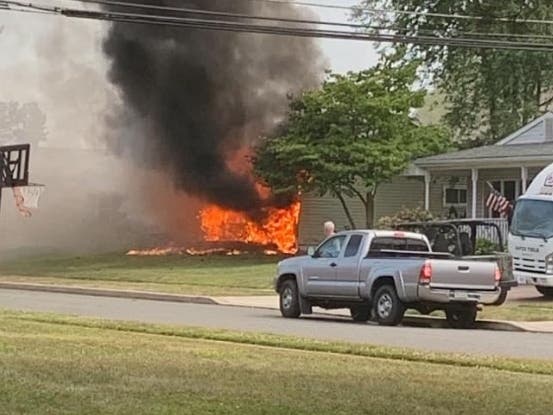 Fire Leaves Levittown Home Heavily Damaged