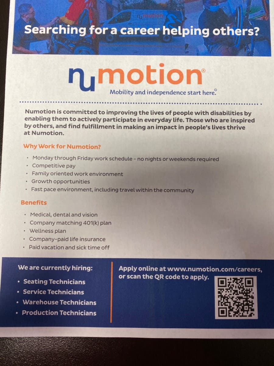 Numotion is hiring