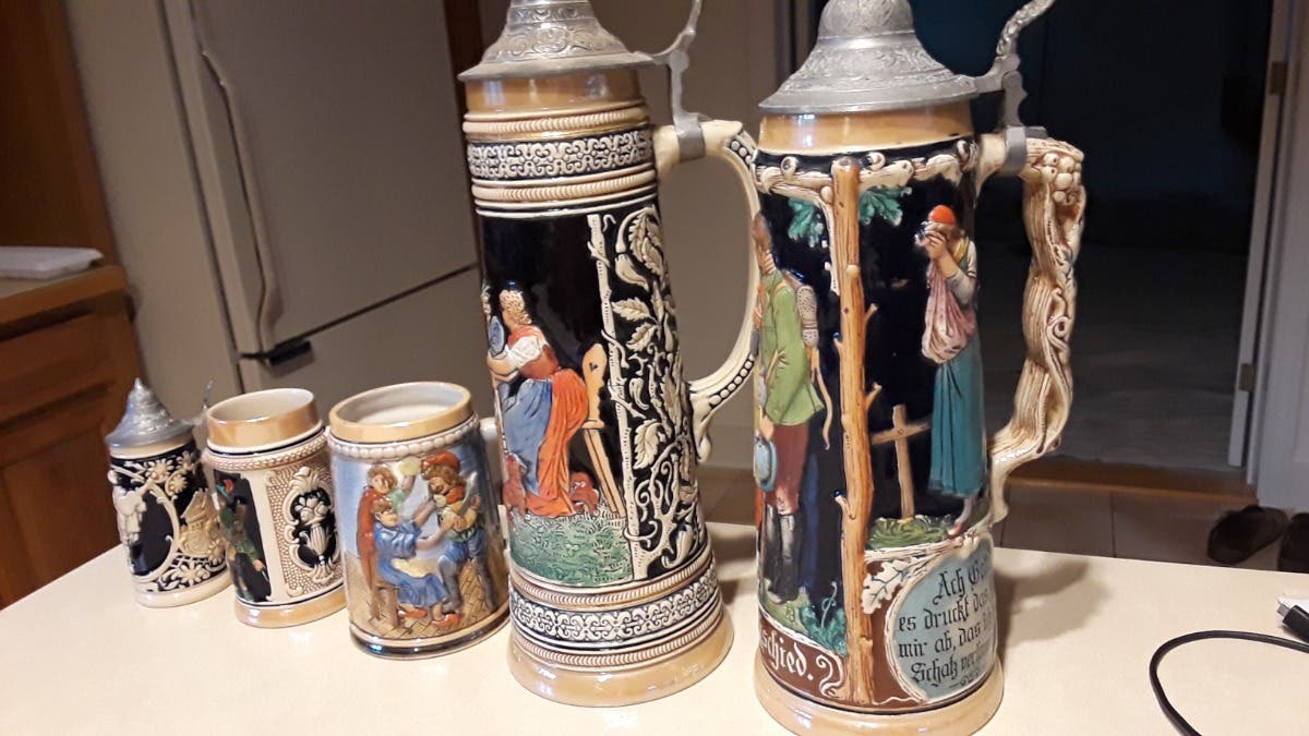 German beer mugs