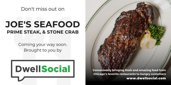 Order city favorite seafood spot Joe's Seafood, Prime Steak, & Stone Crab! Order by 11am.