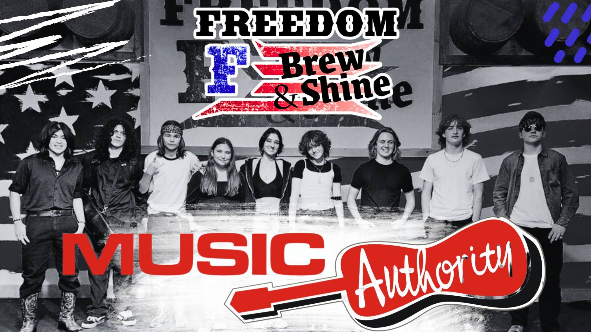 Music Authority Showcase Band live at Freedom Brew & Shine