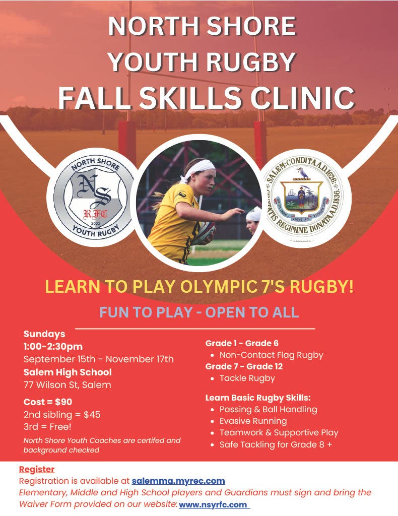 North Shore Youth Rugby 7's  Fall Skills Program