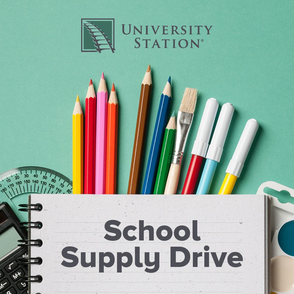 University Station Hosts School Supply Drive for School on Wheels of Massachusetts