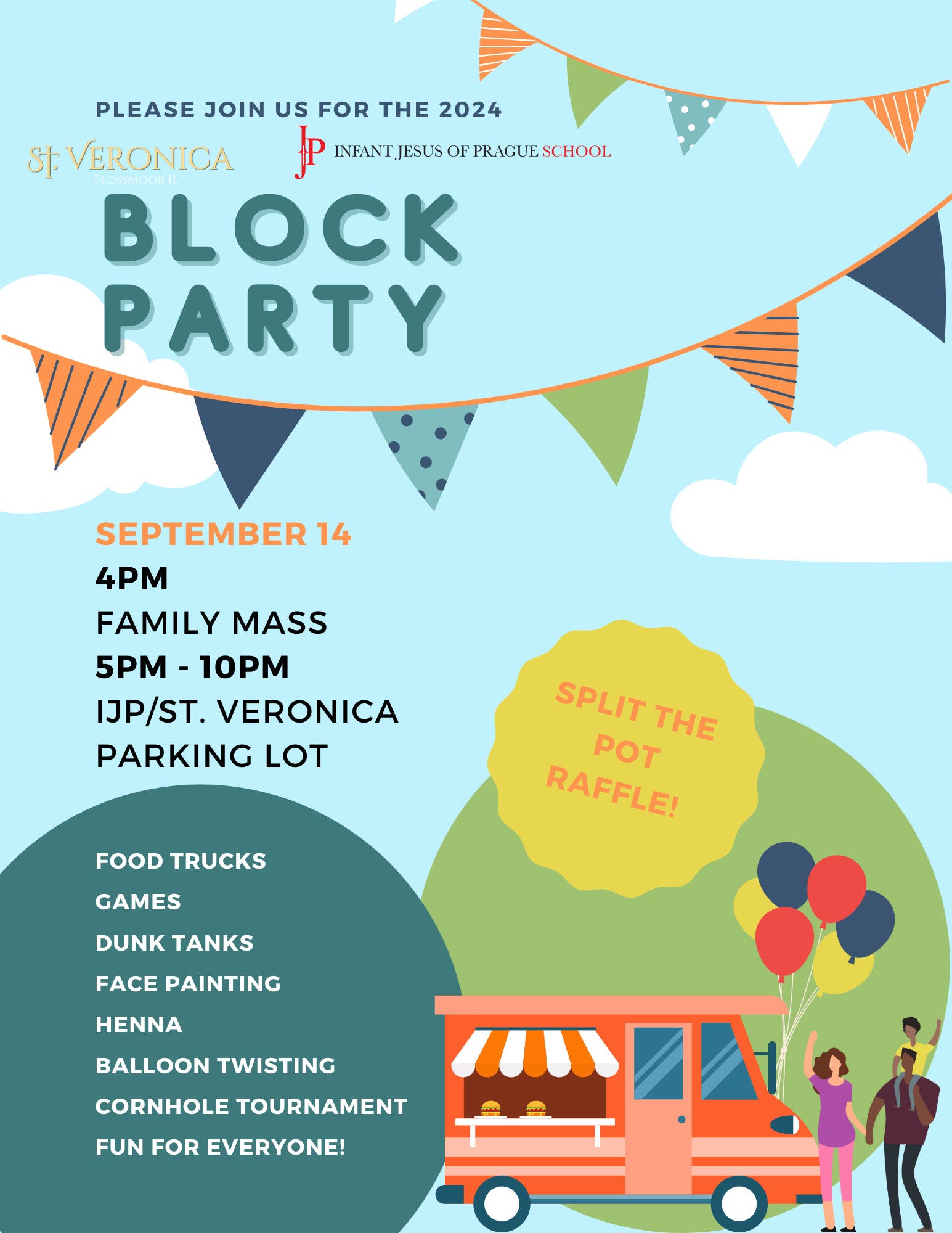 IJP School & St. Veronica Parish 2024 Block Party