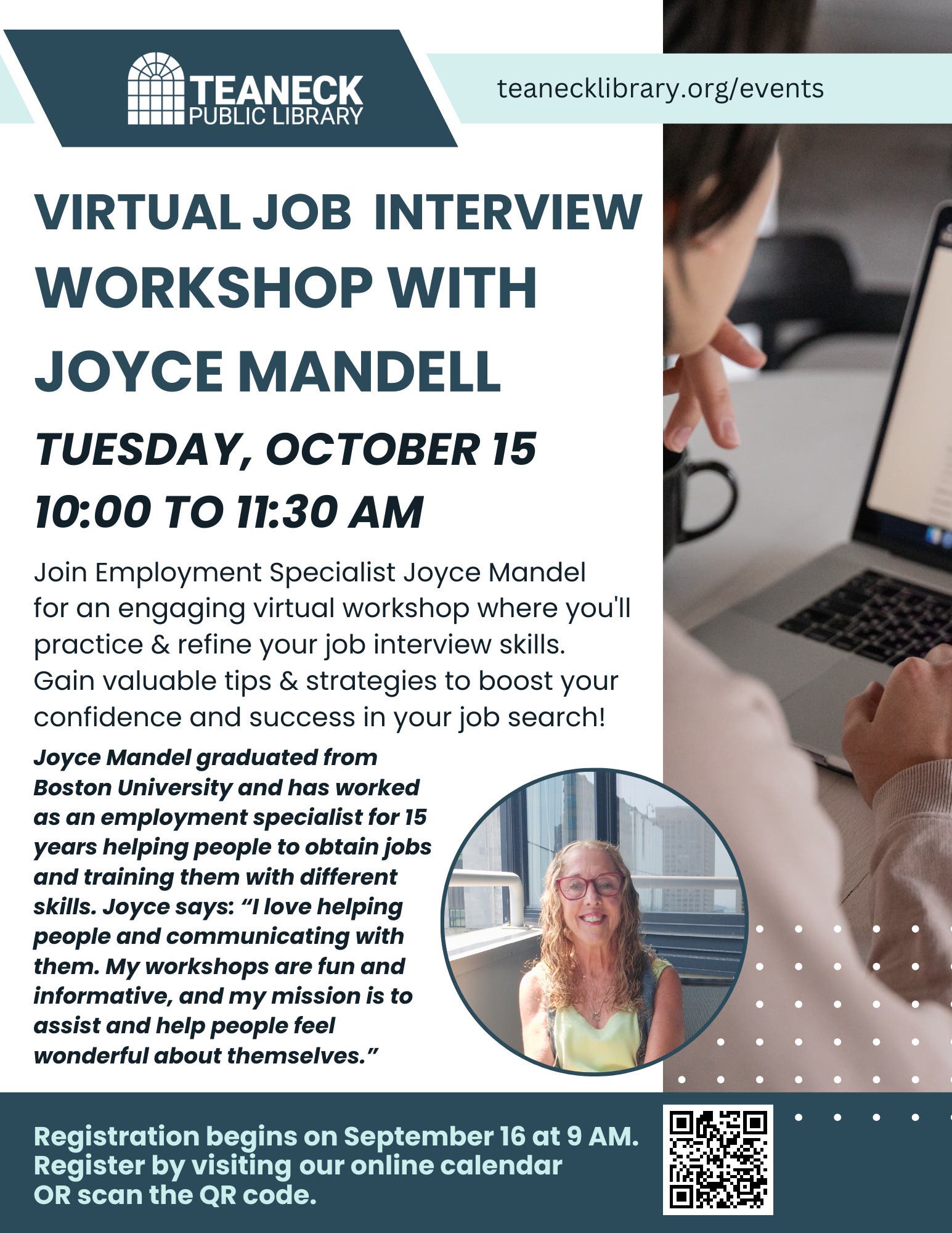 Virtual Job Search Workshop with Joyce Mandel