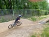Leonardo Lombardi rides over the diamond jumps at the new Phoenixville Bike Skills Park,