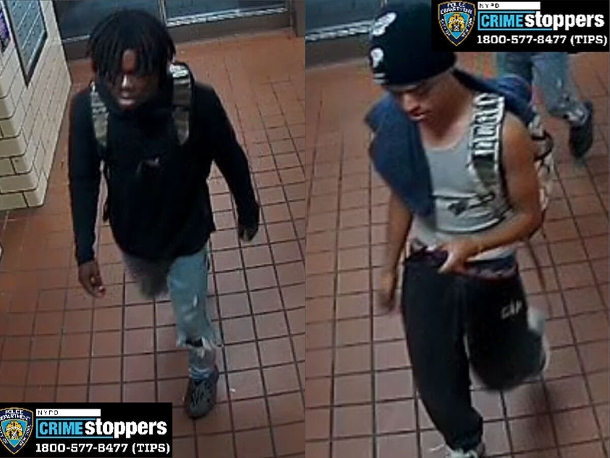 Police are searching for two men accused of raping and child on the rooftop of her East Harlem NYCHA building.