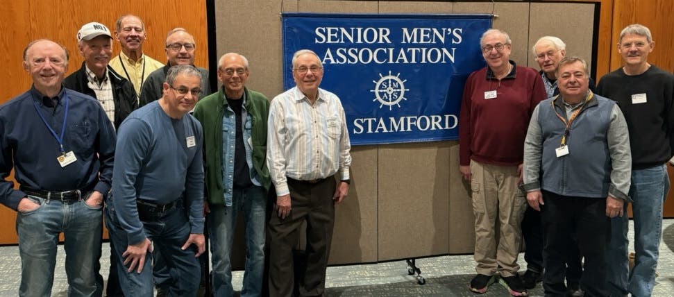 Senior Men's Association of Stamford Volunteers Help the New Covenant Center