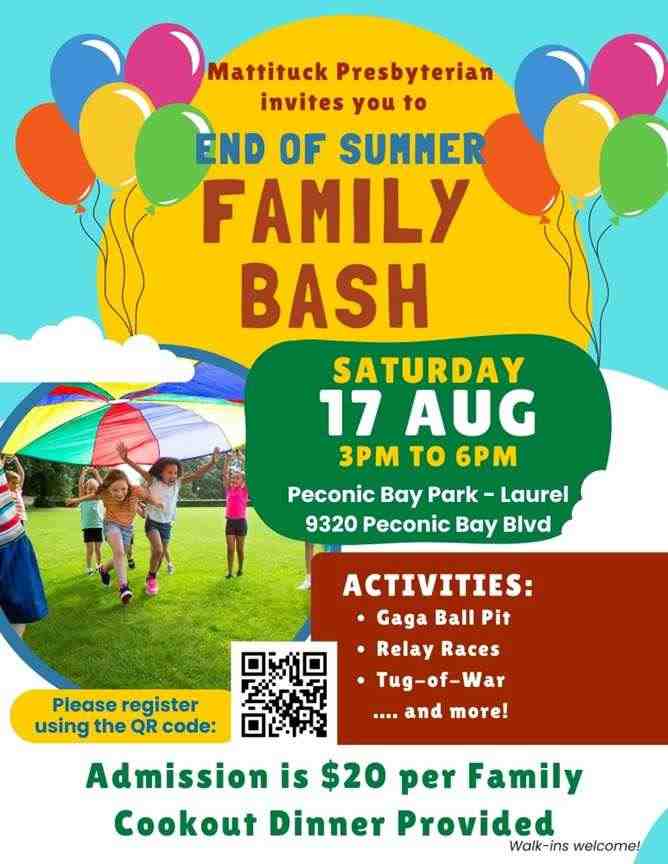 End of Summer Family Bash