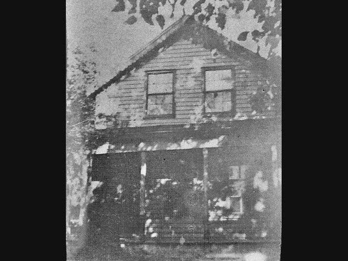 The Falls City home of David and Ann Dorrington. The barn, where freedom seekers were sheltered, was behind this house. Both structures were removed in the 1870s after a fire devastated Falls City’s main street. 